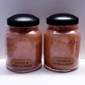 SUGAR & VANILLA BEAN -A Cheerful Giver Baby Jar Single Wick Candle, 6 oz(2 pack)